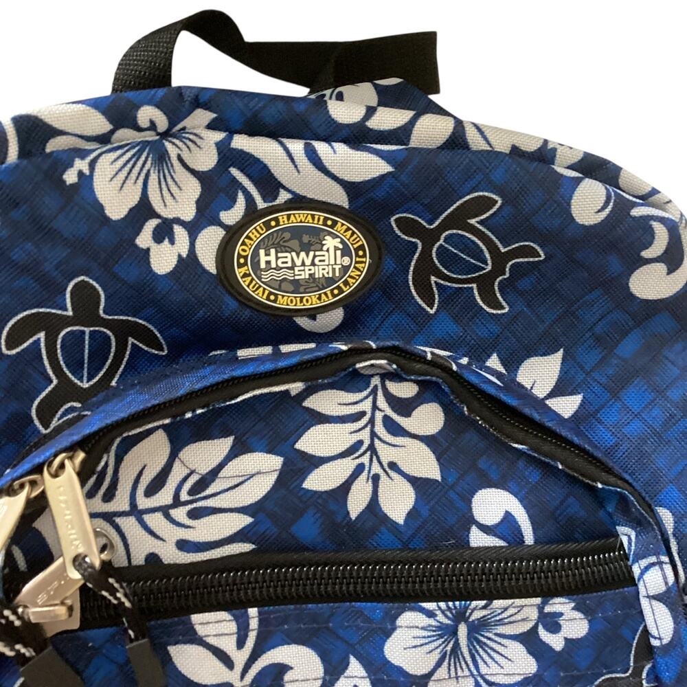 Hawaii Spirit Large Backpack Wide Outside Pockets 6-8" Side Width - Picture 5 of 8